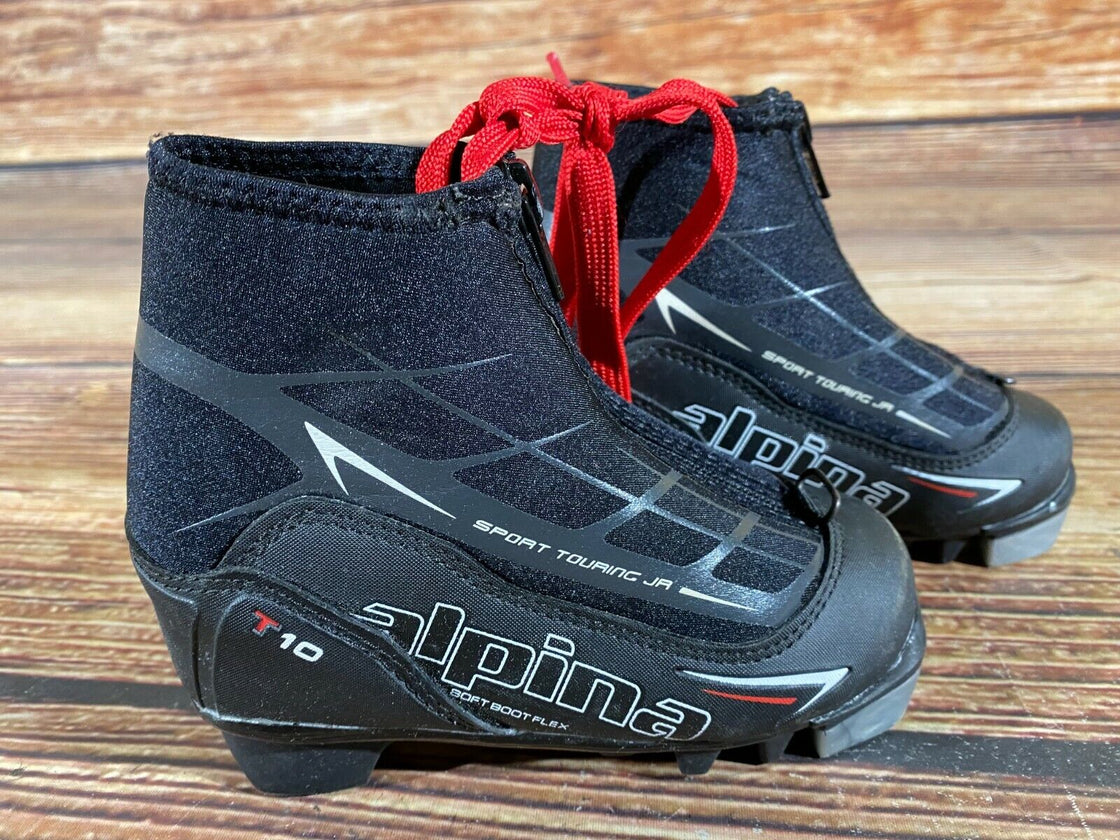 Alpina T10 Kids Nordic Cross Country Ski Boots Size EU26 US9 for NNN A-30