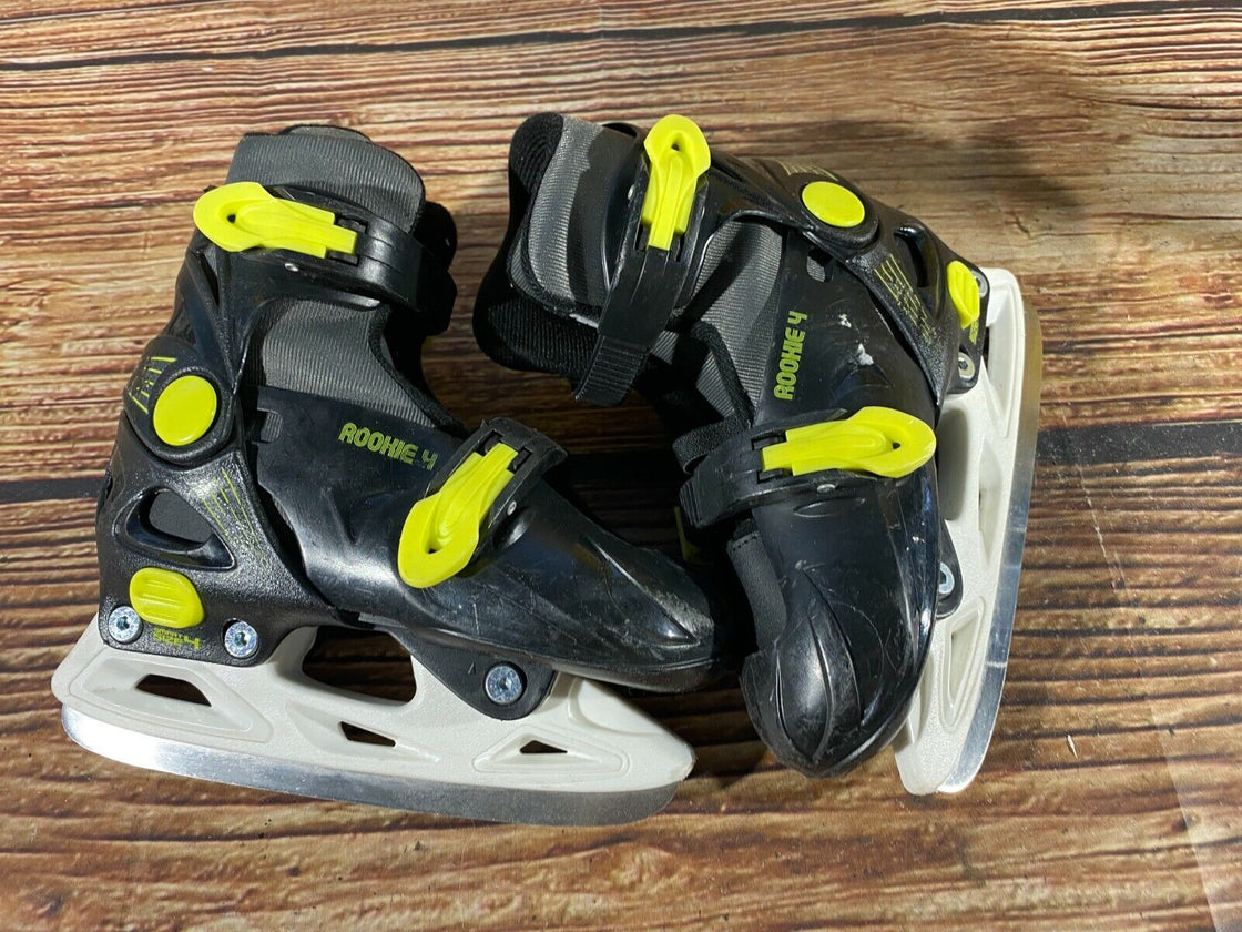 ROOKIE Ice Skates for Recreational Winter Sports Adjustable Kids / Youth EU26-29