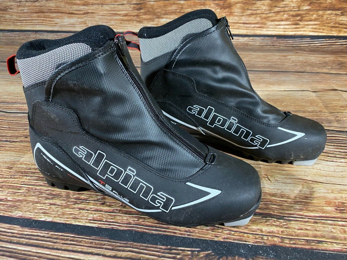 Alpina T5 Plus Touring Nordic Cross Country Ski Boots Size EU41 US8 NNN bindings